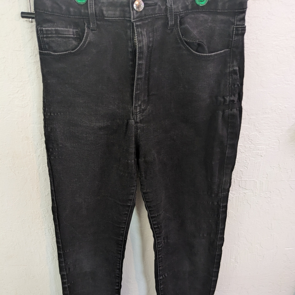 Forever 21 Black Skinny Jeans โ Size 27 - Picture 2 of 5
